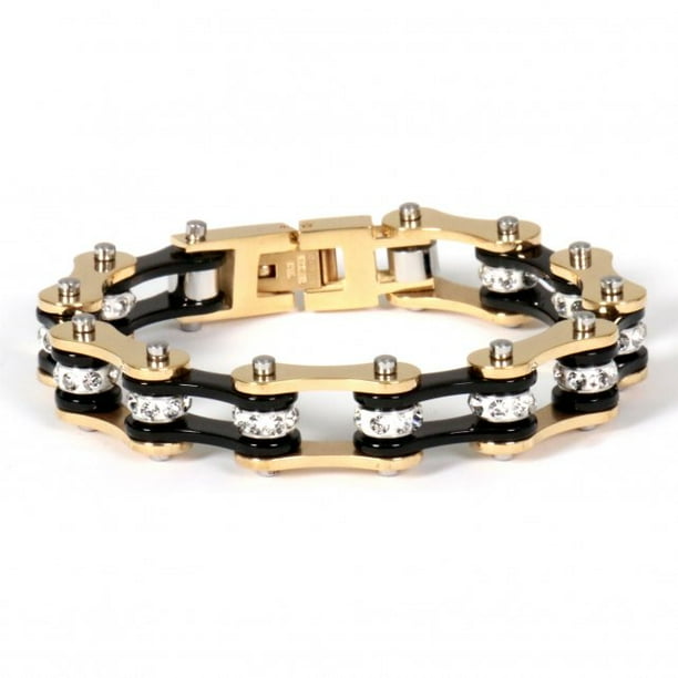 Hot Leathers Unisex-Adult Motorcycle Chain Bracelet Black, 7.25 Hot Leathers Unisex-Adult Motorcycle Chain Bracelet Black, 7.25
